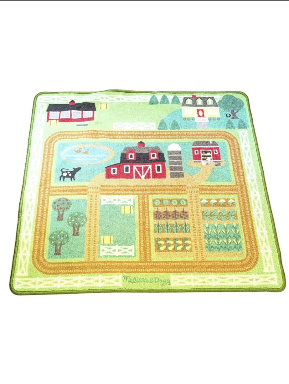 Melissa & Doug Round The Farm Barnyard Play Activity Rug